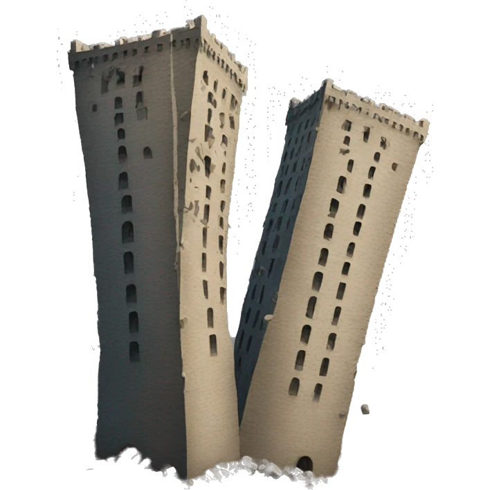 Two towers falling  emoji