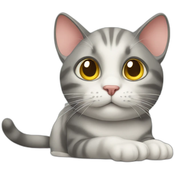 cat looking at mouse emoji