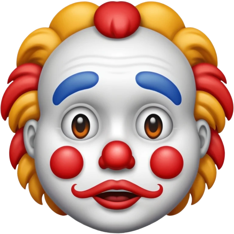 Clown emoji but with sad emoji  emoji