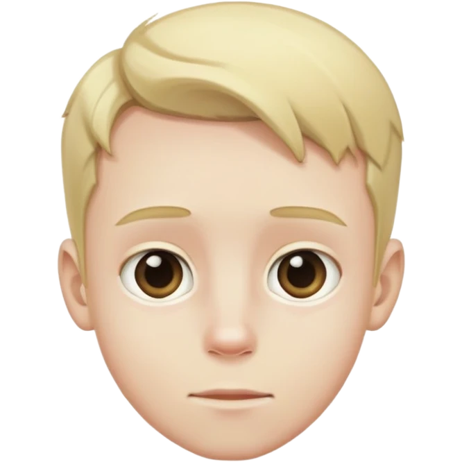 Aven a boy with long hair that’s blonde who is ugly with a big fpreheaf emoji