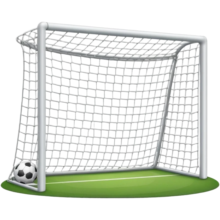 football goal straight on without grass emoji