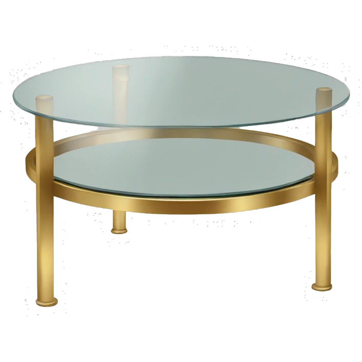 Small-round-Golden-band-glass-coffee-table emoji