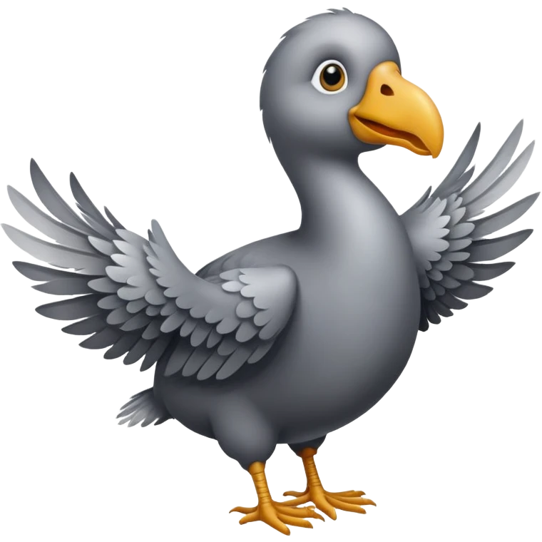 A dodo flyong in sky emoji