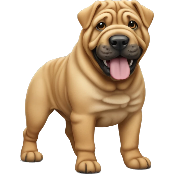 Sharpei dog  emoji