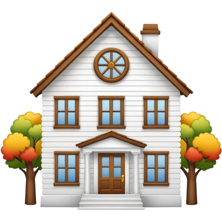 house with no color emoji