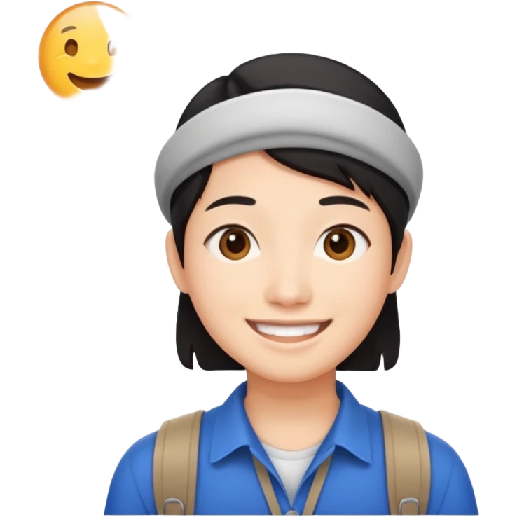 Asian travel youtuber emoji