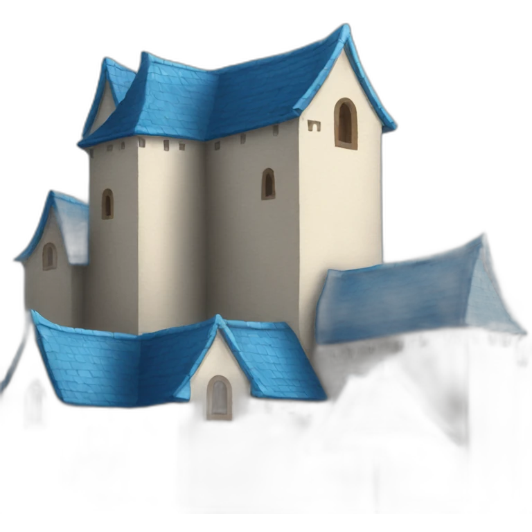 Castle blue roofs emoji
