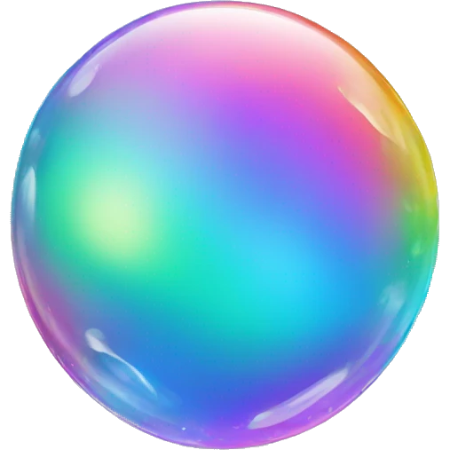 Rainbow bubblegem emoji