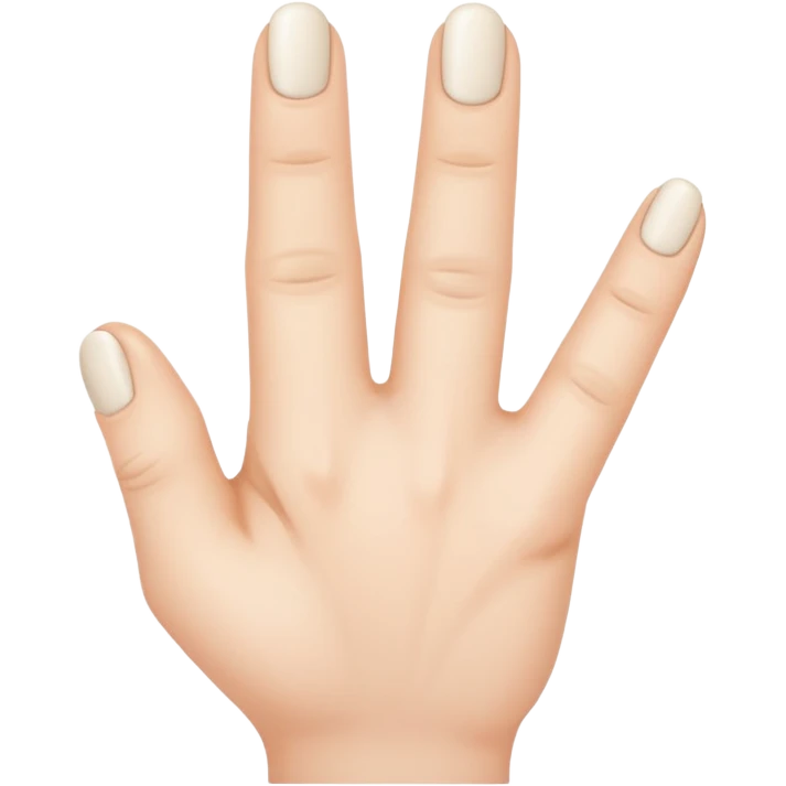 A small finger in the large pic emoji