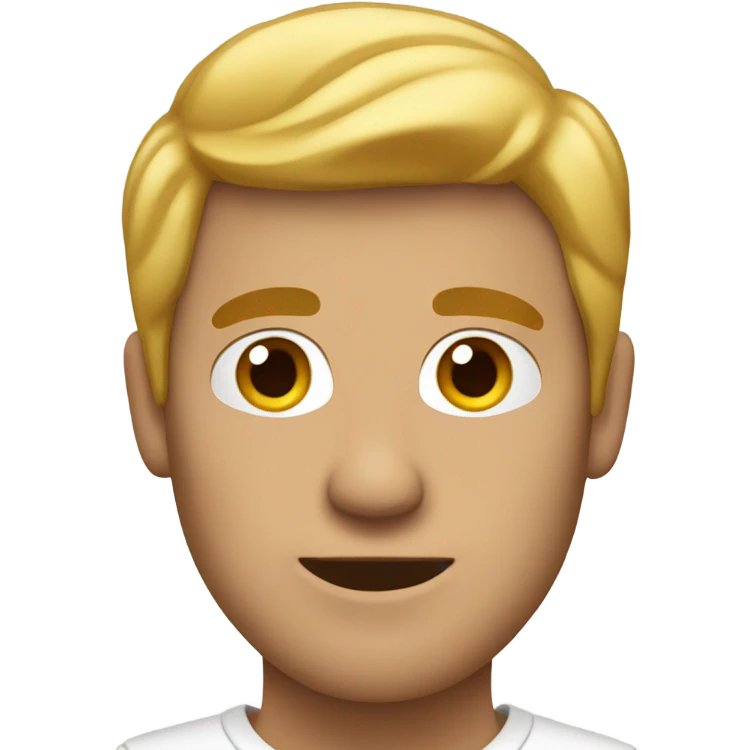 Hombre rubio blanco emoji