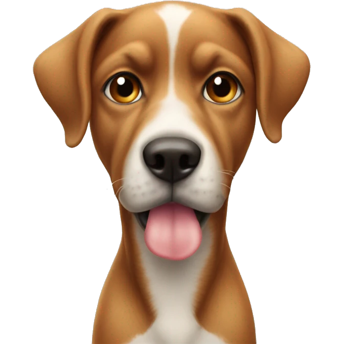 Cane con le orecchie enormi emoji