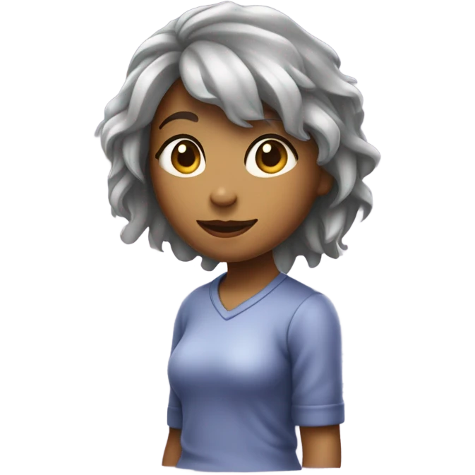 Sticky girl emoji