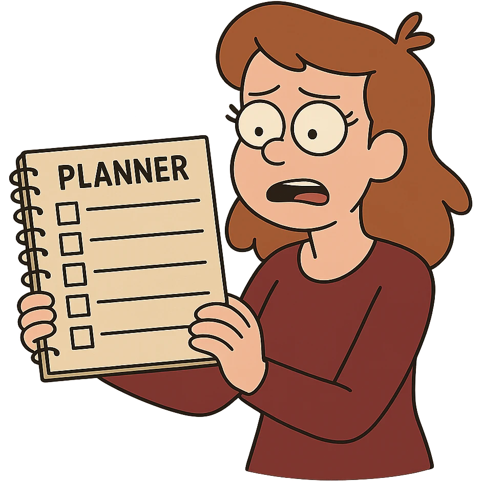 simple planner page emoji
