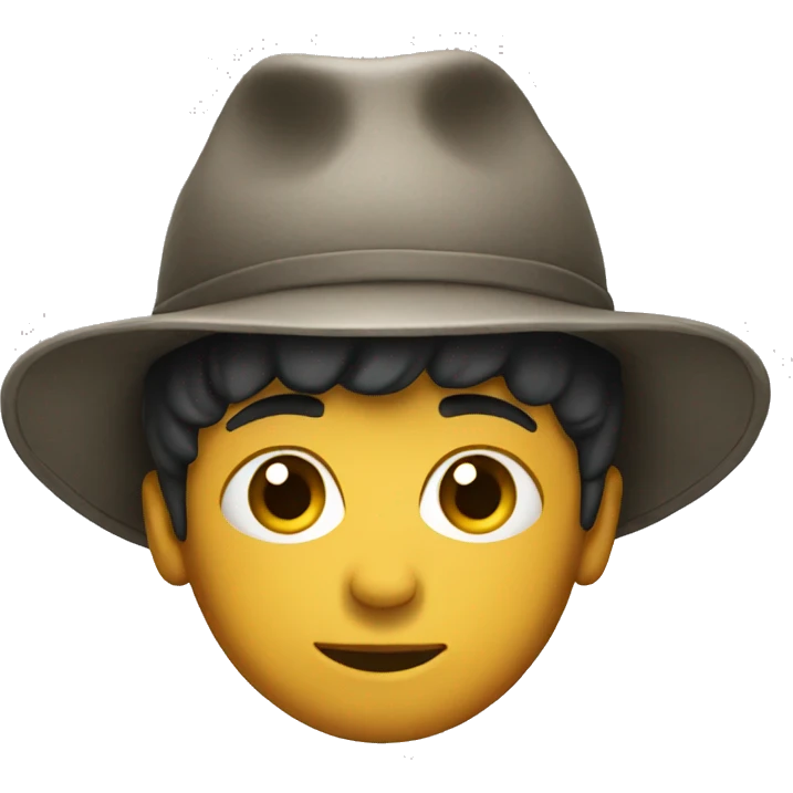 Boy with a cool hat  emoji