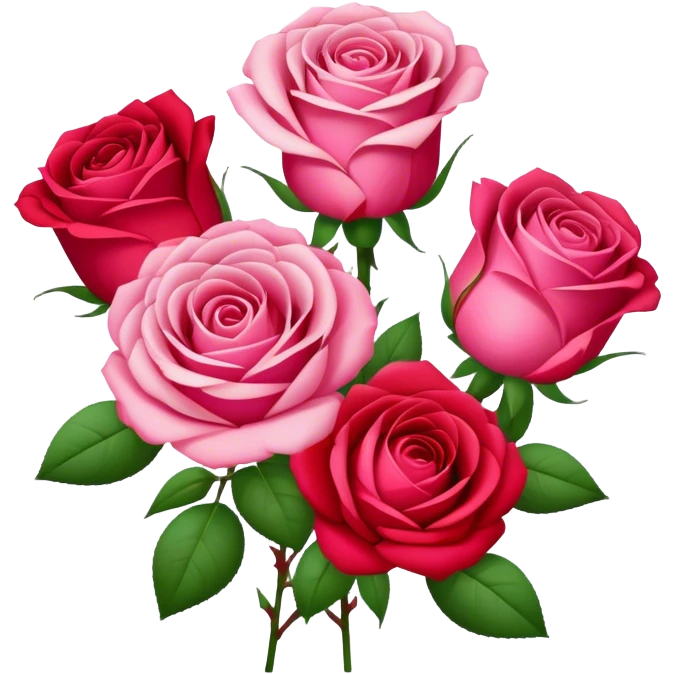 Spray roses emoji