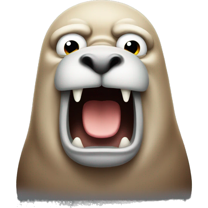 Angry walrus  emoji