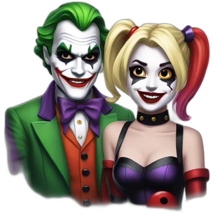 joker and harley quinn emoji