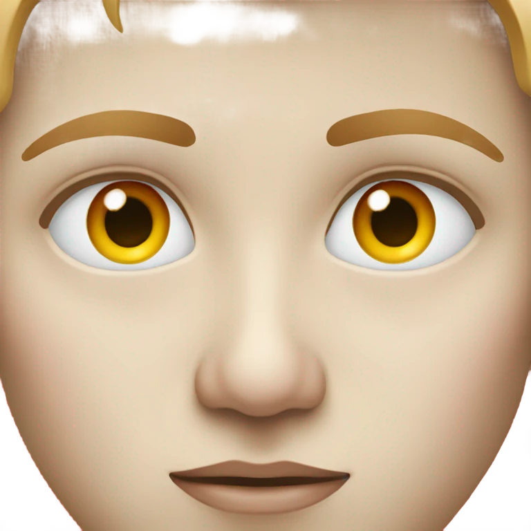 a person who has the white part of their eyes red emoji