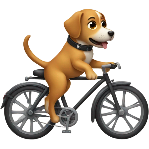 Dog on a bike emoji