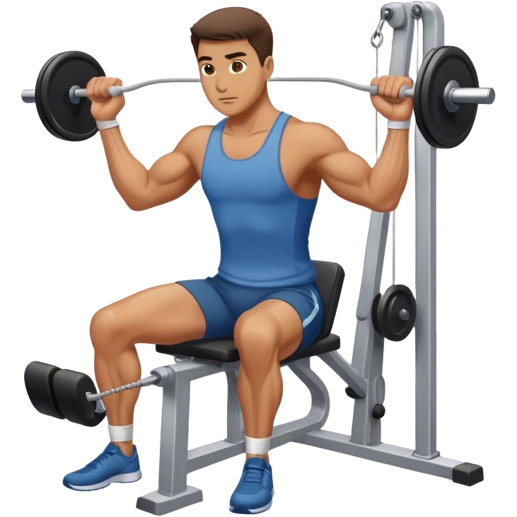 man cable-machine-leg-exercise emoji