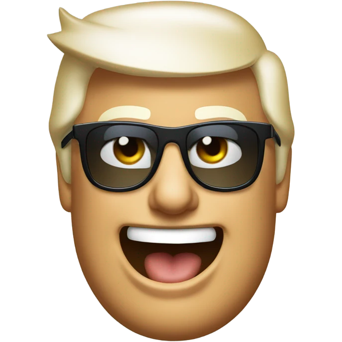Donald trump wearing sunglasses giving a thumbs up emoji