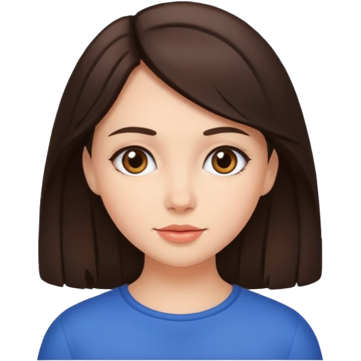 brunette girl emoji