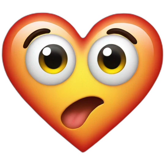 heart with emoji eyes emoji