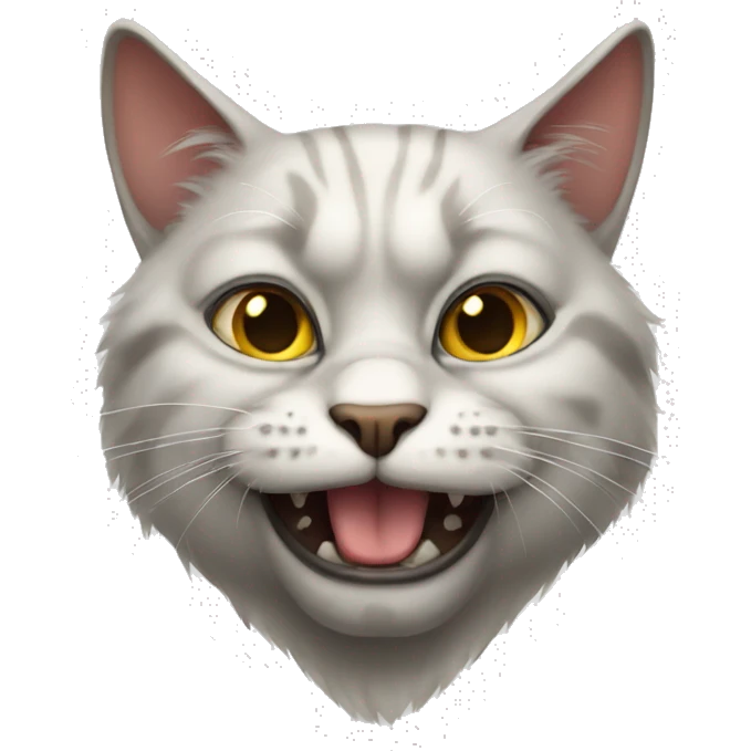 Ugly cat emoji
