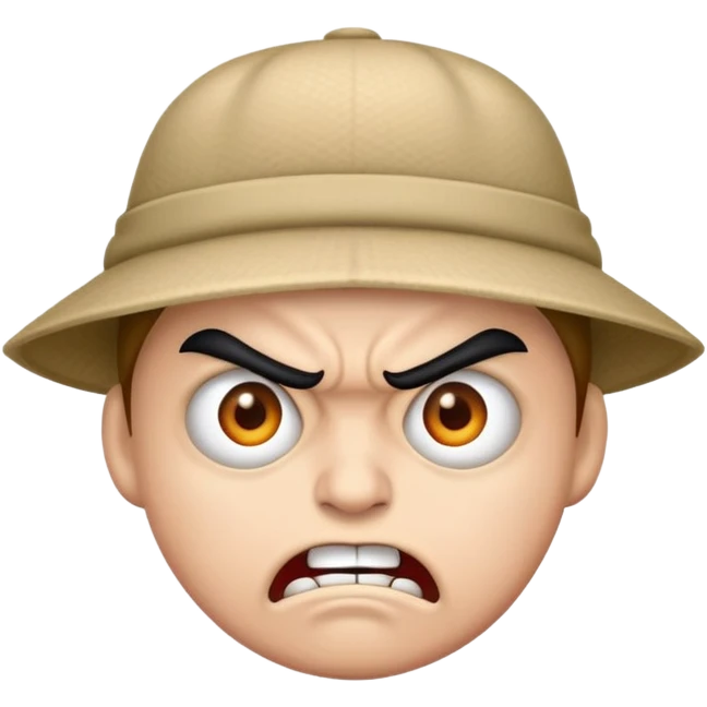 Angry and funny combo emoji