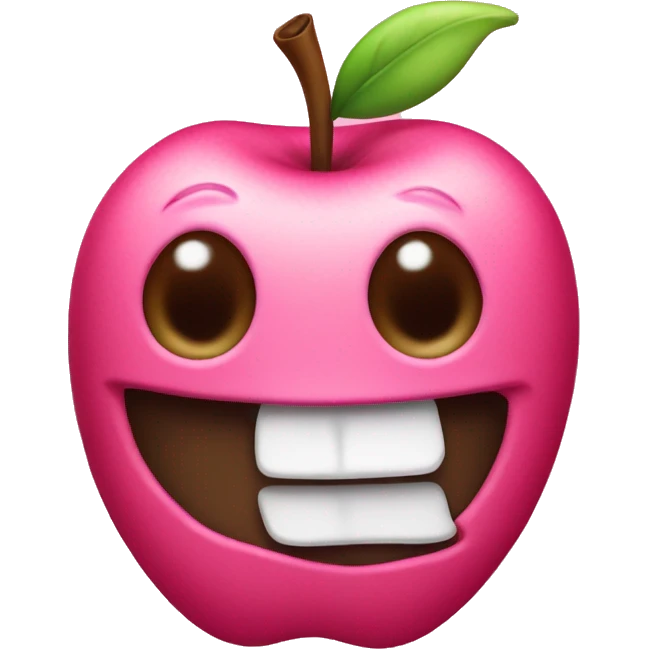 literally apple’s poop emoji but pink emoji