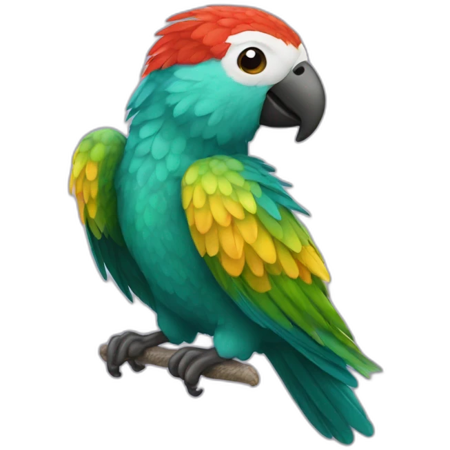 perroquet qui vole emoji
