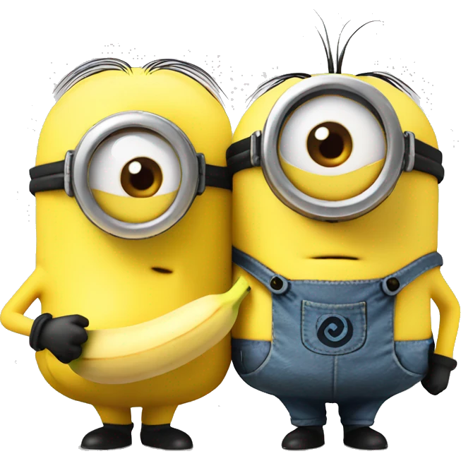 minion with banana emoji