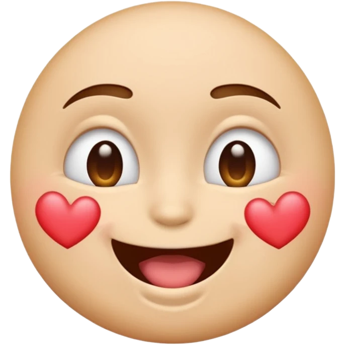 A single emoji that's feeling extreme happiness. Blushing and feeling in love. Grinning and smiling and making a kissy face. Something sweet and perfect to send to someone you love. Not a familiar love something deep and profound. Something unique. emoji