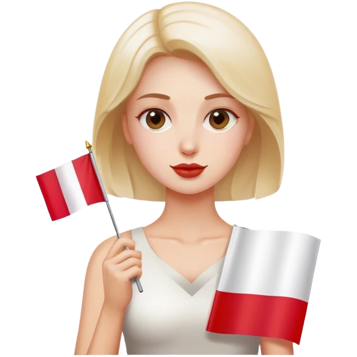 woman with polish flag emoji