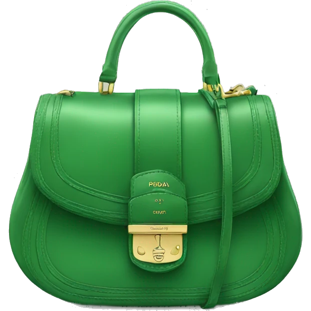 Green Prada purse  emoji