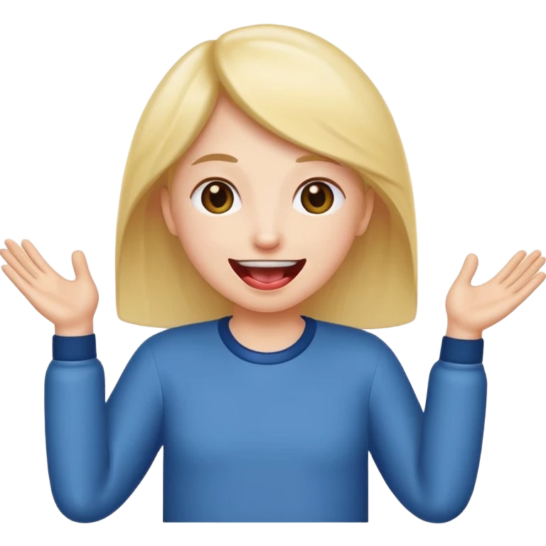 tounge out with hands to side emoji