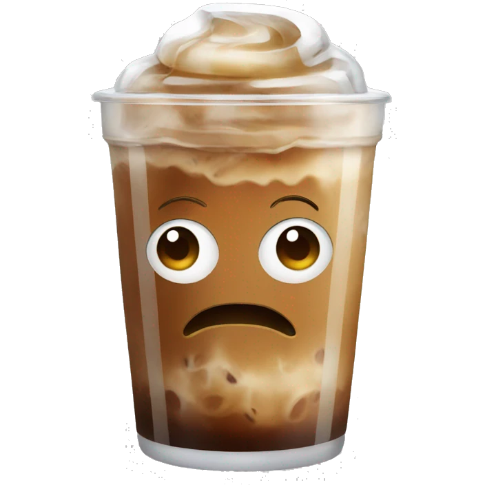 Iced coffee emoji