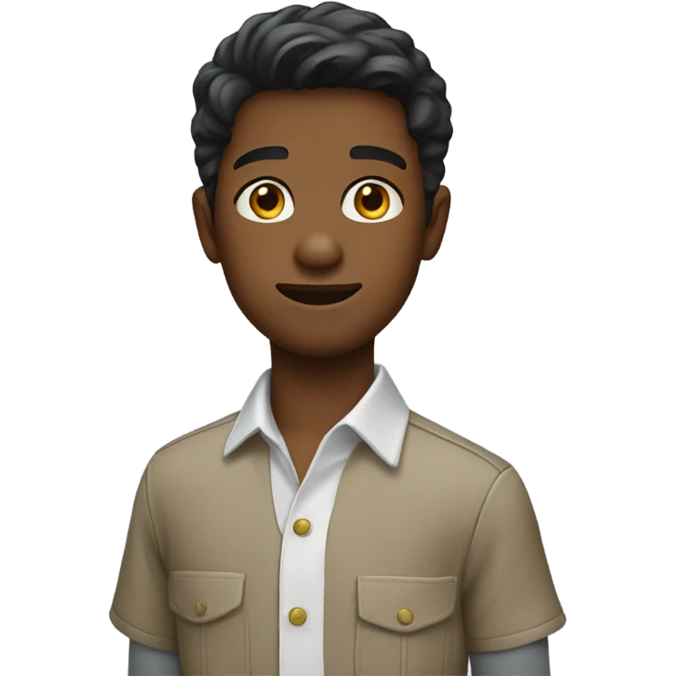 boy in collared shirt emoji