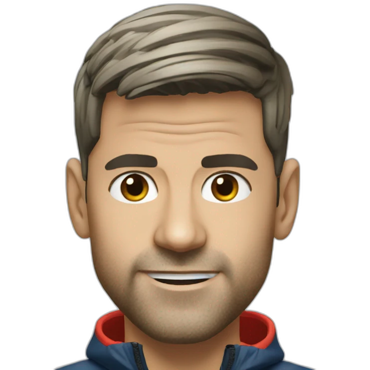 Djokovic head Memoji style emoji