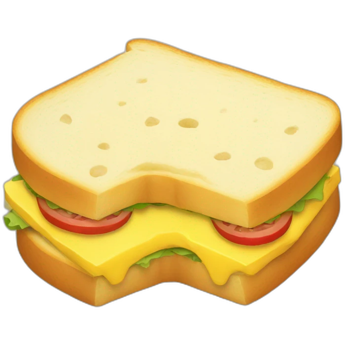 a yellow sandwich emoji