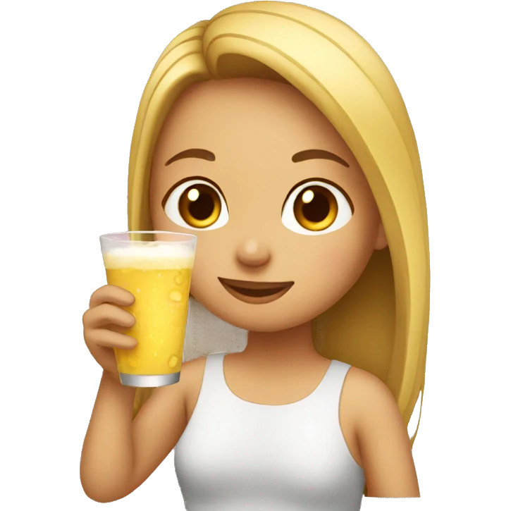GIRL DRINKING emoji