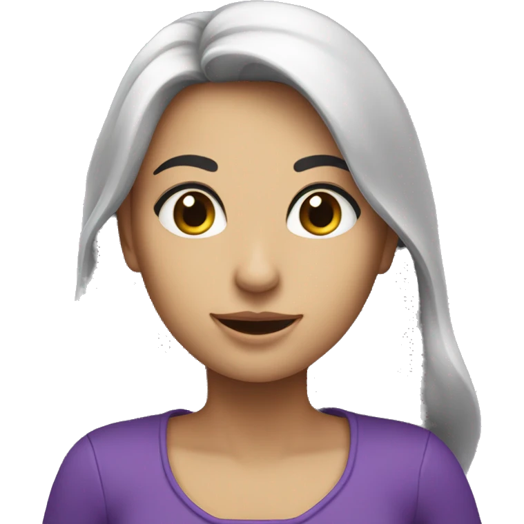 Faccina innamorata con cuori viola  emoji