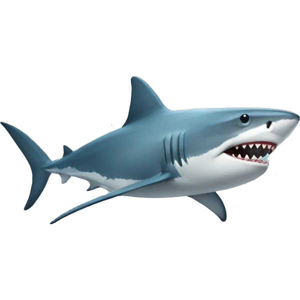 shark with hat emoji