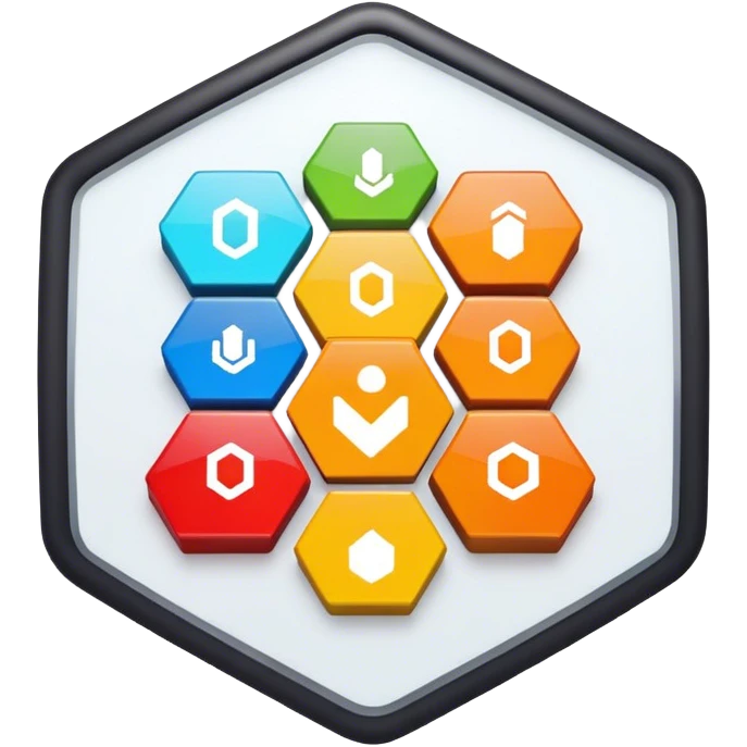 BI dashboard in a hexagon emoji