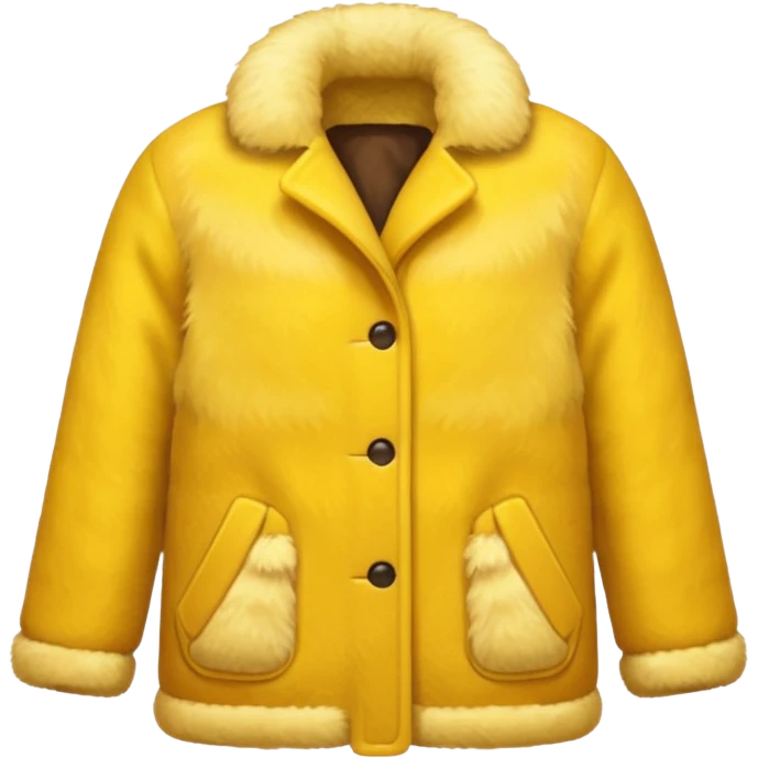 yellow fur coat emoji