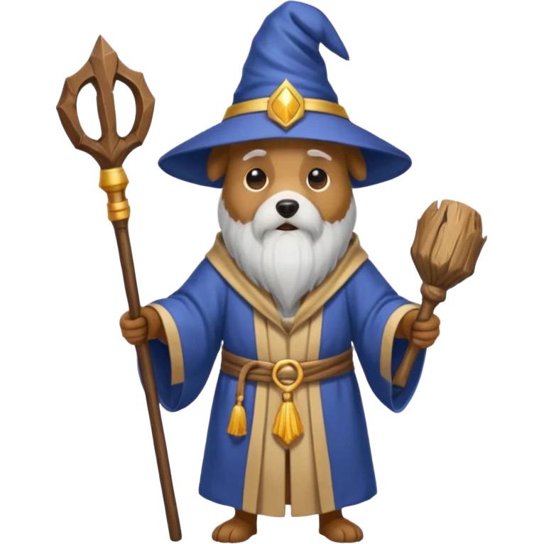Dog wizard emoji