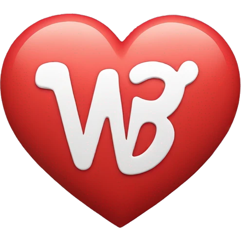 Heart with the leter M+B emoji