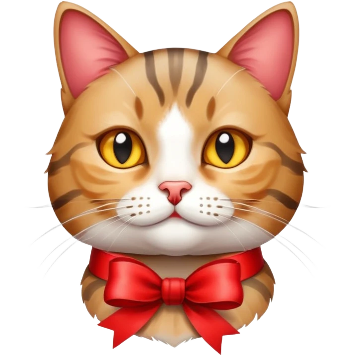 Cat with ribbon emoji