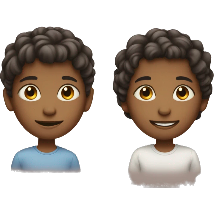 Siblings. Two boys one girl.  emoji