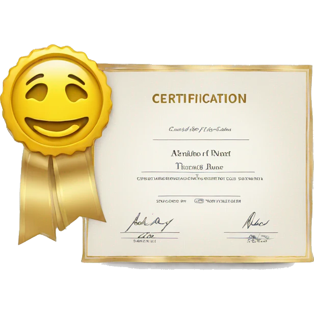 Certification emoji